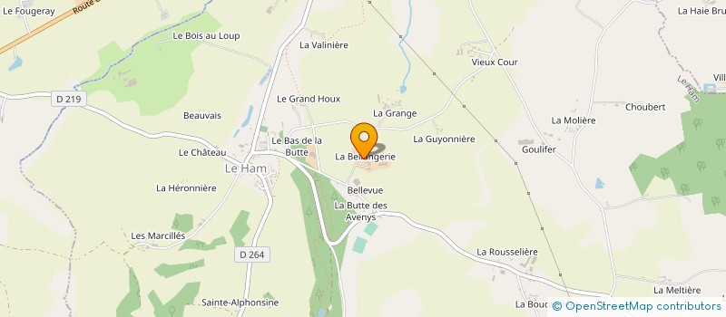 localisation de l'entreprise EXPLOITATION AGRICOLE A RESPONSABILITE LIMITE DE LA BELLANGERIE  LE HAM