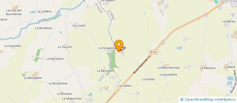 localisation de l'entreprise EXPLOITATION AGRICOLE A RESPONSABILITE LIMITE DUJARRIER-PAGE  LE RIBAY