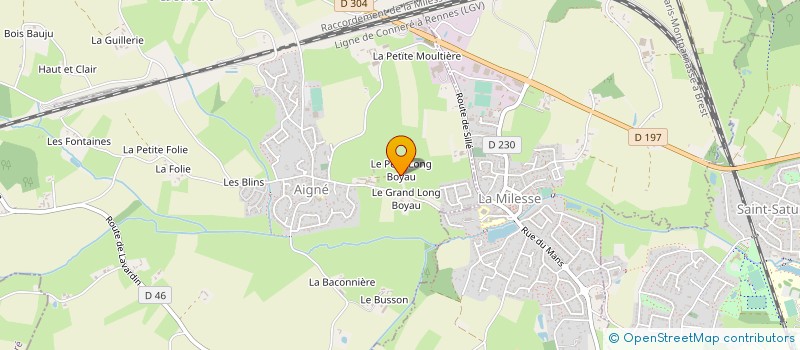localisation de l'entreprise EXPLOITATION AGRICOLE A RESPONSABILITE LIMITE LONG PATURAGE OU EN ABREGE EARL LONG PATURAGE à AIGNE