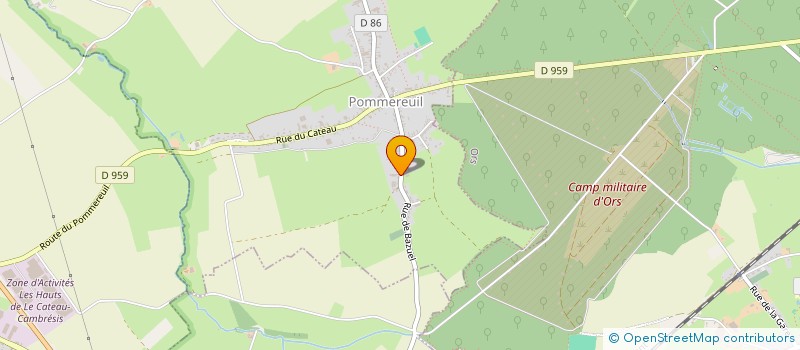 localisation de l'entreprise EXPLOITATION AGRICOLE A RESPONSABILITE LIMITEE A.S.M à POMMEREUIL