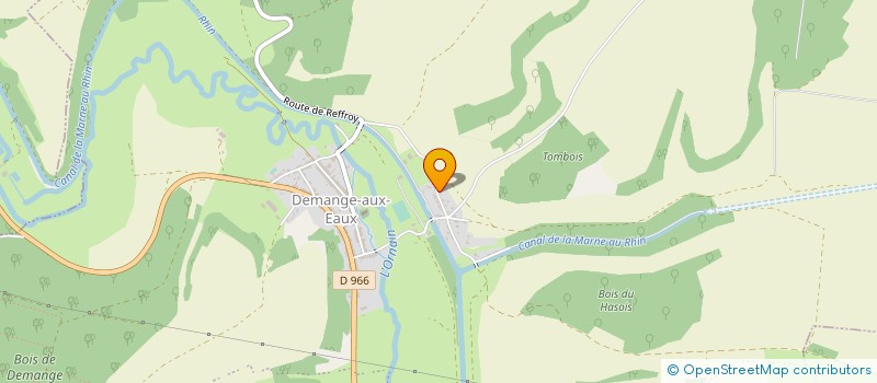 localisation de l'entreprise EXPLOITATION AGRICOLE A RESPONSABILITE LIMITEE A TRAVERS CHAMPS à DEMANGE-BAUDIGNECOURT
