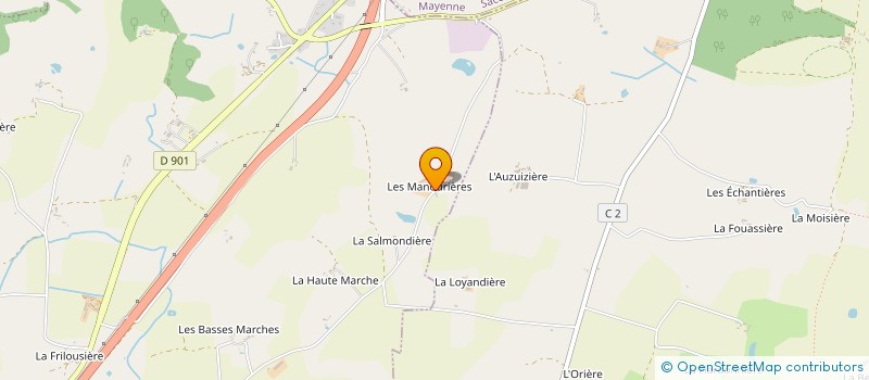 localisation de l'entreprise EXPLOITATION AGRICOLE A RESPONSABILITE LIMITEE ALDONA  LOUVERNE