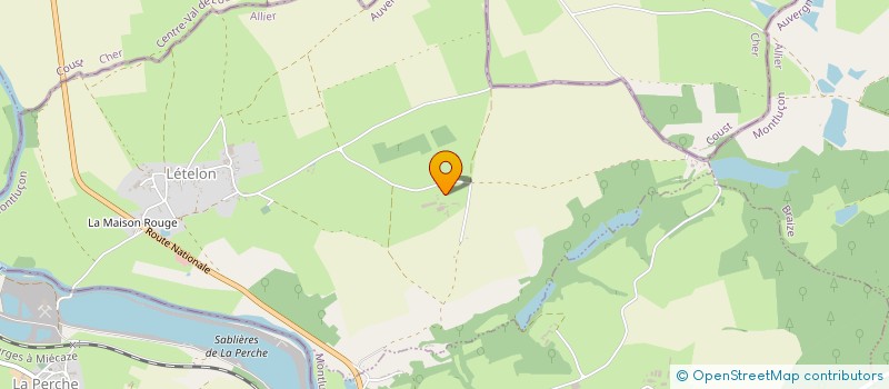 localisation de l'entreprise EXPLOITATION AGRICOLE A RESPONSABILITE LIMITEE BARONNET  LETELON