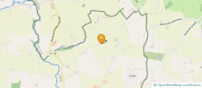 localisation de l'entreprise EXPLOITATION AGRICOLE A RESPONSABILITE LIMITEE BEAUGE  LESBOIS