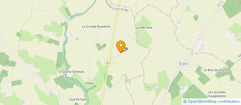 localisation de l'entreprise EXPLOITATION AGRICOLE A RESPONSABILITE LIMITEE BEAULIEU à CONFLANS SUR ANILLE