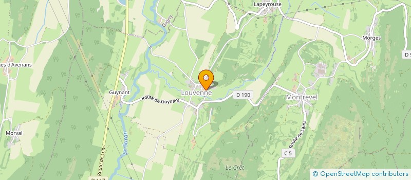 localisation de l'entreprise EXPLOITATION AGRICOLE A RESPONSABILITE LIMITEE BERTARINI à VAL SURAN