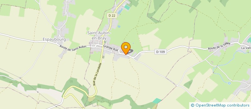 localisation de l'entreprise EXPLOITATION AGRICOLE A RESPONSABILITE LIMITEE BETOURNE  SAINT-AUBIN-EN-BRAY