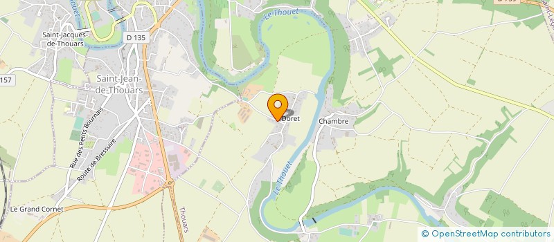 localisation de l'entreprise EXPLOITATION AGRICOLE A RESPONSABILITE LIMITEE BIAVI à THOUARS