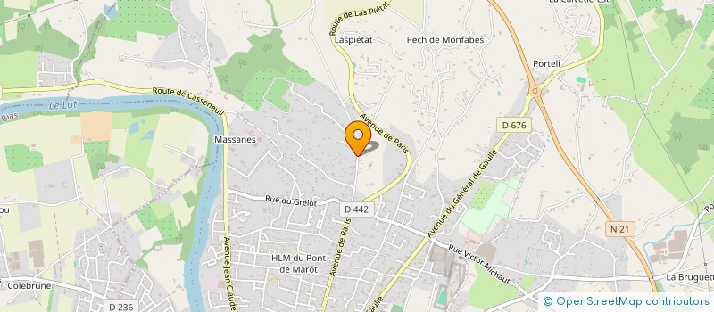 localisation de l'entreprise EXPLOITATION AGRICOLE A RESPONSABILITE LIMITEE BIOLAC à LEDAT