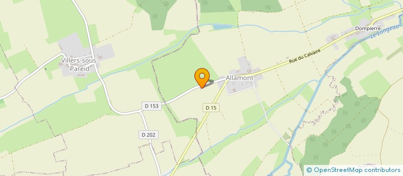 localisation de l'entreprise EXPLOITATION AGRICOLE A RESPONSABILITE LIMITEE BLANCHART  ALLAMONT