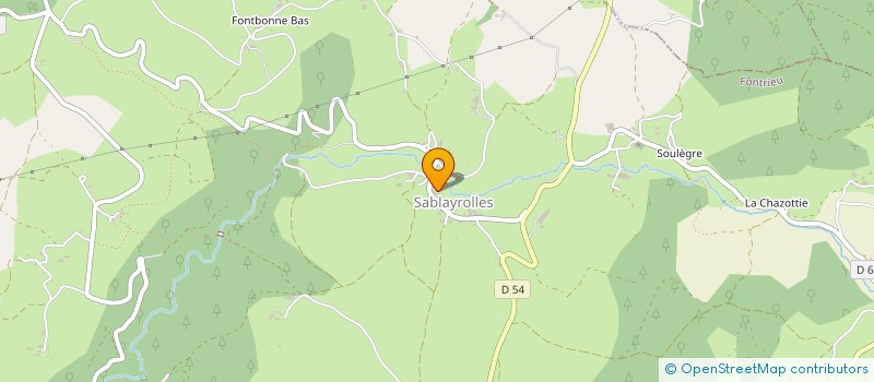 localisation de l'entreprise EXPLOITATION AGRICOLE A RESPONSABILITE LIMITEE BLOY  FONTRIEU