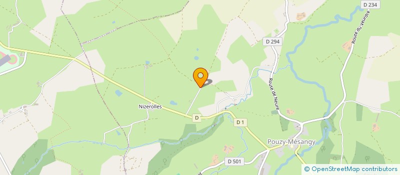 localisation de l'entreprise EXPLOITATION AGRICOLE A RESPONSABILITE LIMITEE BOIRAT à POUZY-MESANGY