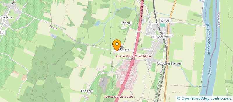 localisation de l'entreprise EXPLOITATION AGRICOLE A RESPONSABILITE LIMITEE BOLLET PIERRE  SAINT-ALBAIN