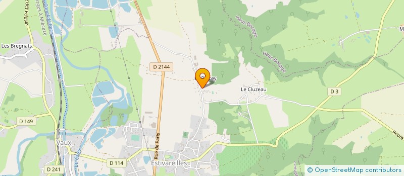 localisation de l'entreprise EXPLOITATION AGRICOLE A RESPONSABILITE LIMITEE BONNICHON  ESTIVAREILLES