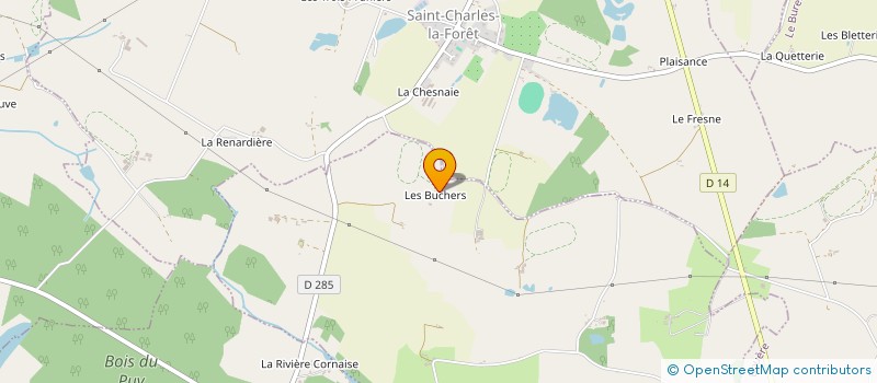 localisation de l'entreprise EXPLOITATION AGRICOLE A RESPONSABILITE LIMITEE BOURGET  GREZ-EN-BOUERE