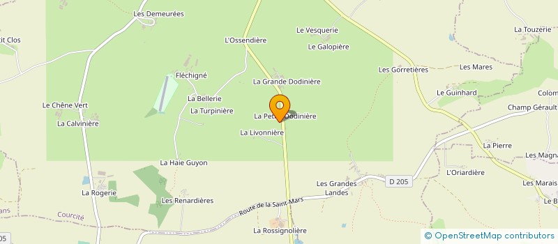 localisation de l'entreprise EXPLOITATION AGRICOLE A RESPONSABILITE LIMITEE BOURNY à COURCITE