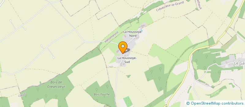 localisation de l'entreprise EXPLOITATION AGRICOLE A RESPONSABILITE LIMITEE BOVYN  CREVECUR-LE-GRAND