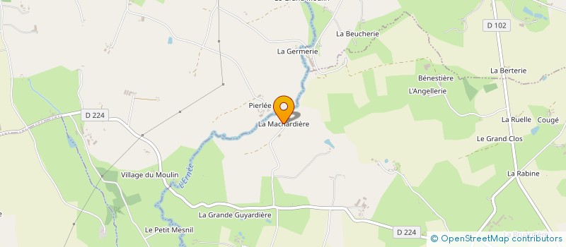 localisation de l'entreprise EXPLOITATION AGRICOLE A RESPONSABILITE LIMITEE BUFFET à SAINT-PIERRE-DES-LANDES