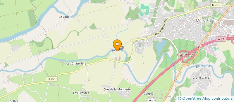 localisation de l'entreprise EXPLOITATION AGRICOLE A RESPONSABILITE LIMITEE BURET  MURS-ERIGNE