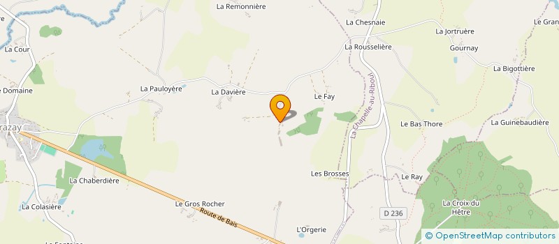 localisation de l'entreprise EXPLOITATION AGRICOLE A RESPONSABILITE LIMITEE CHEMINEAU à GRAZAY