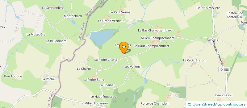 localisation de l'entreprise EXPLOITATION AGRICOLE A RESPONSABILITE LIMITEE CLOUARD  SAINT-PIERRE-DES-LANDES