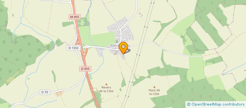 localisation de l'entreprise EXPLOITATION AGRICOLE A RESPONSABILITE LIMITEE COLLIGNON  MECLEUVES