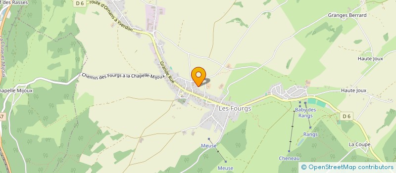 localisation de l'entreprise EXPLOITATION AGRICOLE A RESPONSABILITE LIMITEE COTE DIT JACQUES à LES FOURGS
