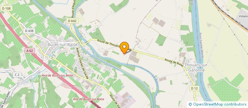 localisation de l'entreprise EXPLOITATION AGRICOLE A RESPONSABILITE LIMITEE D.A.D. à BUZET-SUR-BAISE
