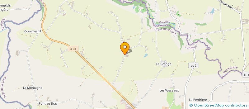 localisation de l'entreprise EXPLOITATION AGRICOLE A RESPONSABILITE LIMITEE D'AMALTHEE  LANDIVY