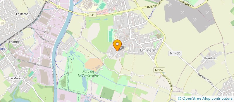 localisation de l'entreprise EXPLOITATION AGRICOLE A RESPONSABILITE LIMITEE D'EMMERIN  EMMERIN