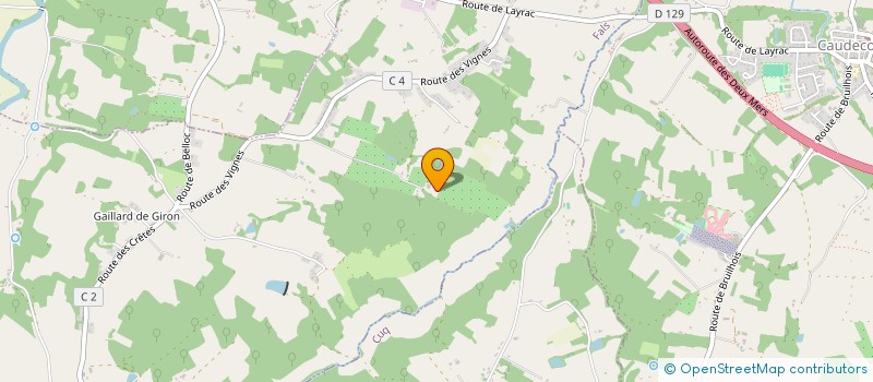 localisation de l'entreprise EXPLOITATION AGRICOLE A RESPONSABILITE LIMITEE DABADIE  FALS