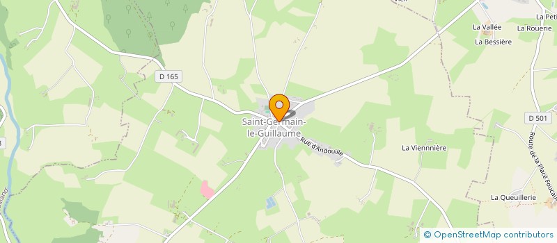 localisation de l'entreprise EXPLOITATION AGRICOLE A RESPONSABILITE LIMITEE DABO  SAINT-GERMAIN-LE-GUILLAUME