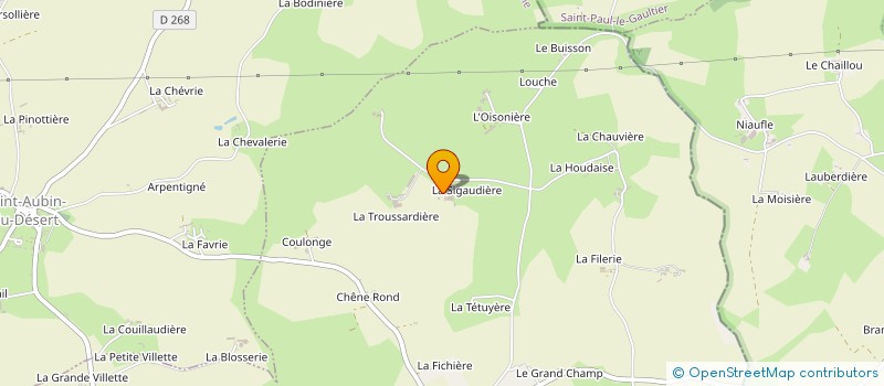 localisation de l'entreprise EXPLOITATION AGRICOLE A RESPONSABILITE LIMITEE DAVID THIMONT  SAINT-MARS-DU-DESERT