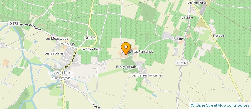 localisation de l'entreprise EXPLOITATION AGRICOLE A RESPONSABILITE LIMITEE DE BEAUREGARD à DOUE-EN-ANJOU