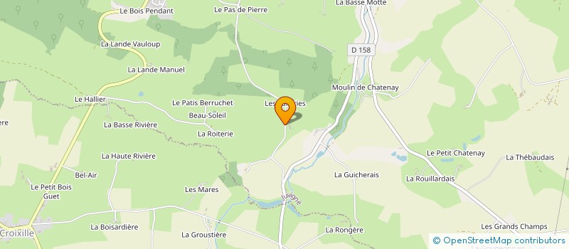 localisation de l'entreprise EXPLOITATION AGRICOLE A RESPONSABILITE LIMITEE DE BELLE VUE à JUVIGNE