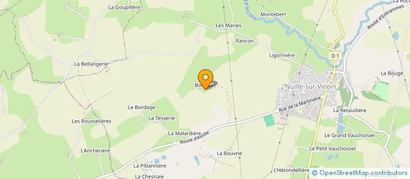 localisation de l'entreprise EXPLOITATION AGRICOLE A RESPONSABILITE LIMITEE DE BOITISSE à NUILLE SUR VICOIN