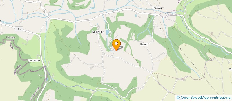 localisation de l'entreprise EXPLOITATION AGRICOLE A RESPONSABILITE LIMITEE DE CANTEGREL à SAINT-NAZAIRE-DE-VALENTANE