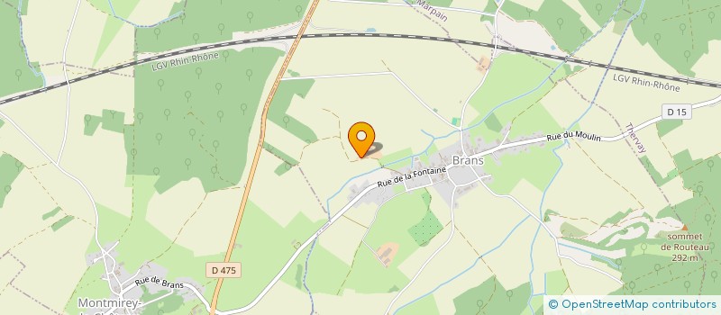 localisation de l'entreprise EXPLOITATION AGRICOLE A RESPONSABILITE LIMITEE DE CAVE-ROCHE à BRANS