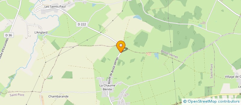 localisation de l'entreprise EXPLOITATION AGRICOLE A RESPONSABILITE LIMITEE DE CHAUSSECOURTE  SAINT-PONT