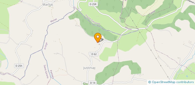 localisation de l'entreprise EXPLOITATION AGRICOLE A RESPONSABILITE LIMITEE DE CLOT à JUSTINIAC