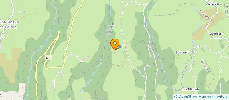 localisation de l'entreprise EXPLOITATION AGRICOLE A RESPONSABILITE LIMITEE DE FAUGERES  BERZEME