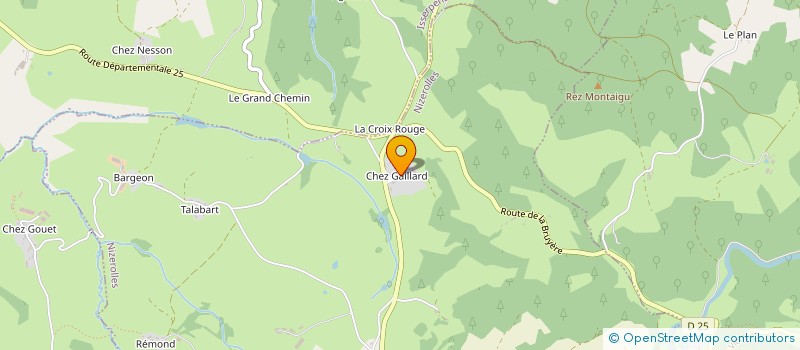 localisation de l'entreprise EXPLOITATION AGRICOLE A RESPONSABILITE LIMITEE DE GAILLARD  NIZEROLLES