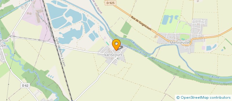 localisation de l'entreprise EXPLOITATION AGRICOLE A RESPONSABILITE LIMITEE DE L'ANCIEN CHATEAU  VARISCOURT
