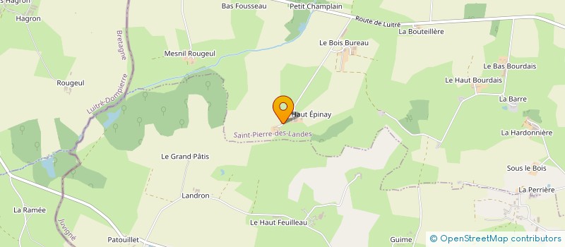localisation de l'entreprise EXPLOITATION AGRICOLE A RESPONSABILITE LIMITEE DE L EPINAY  SAINT-PIERRE-DES-LANDES