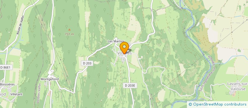 localisation de l'entreprise EXPLOITATION AGRICOLE A RESPONSABILITE LIMITEE DE L'EPINEUX  CERNON