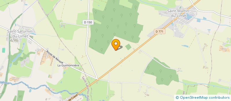 localisation de l'entreprise EXPLOITATION AGRICOLE A RESPONSABILITE LIMITEE DE L'UZURE à BOUCHAMPS LES CRAON