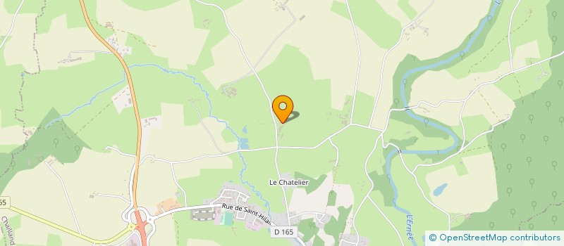 localisation de l'entreprise EXPLOITATION AGRICOLE A RESPONSABILITE LIMITEE DE LA BOULLERIE à CHAILLAND