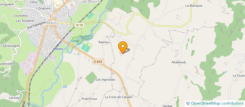 localisation de l'entreprise EXPLOITATION AGRICOLE A RESPONSABILITE LIMITEE DE LA BRASQUIES à SAINT-ETIENNE-DE-MAURS