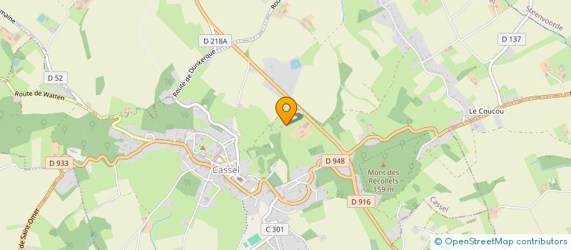 localisation de l'entreprise EXPLOITATION AGRICOLE A RESPONSABILITE LIMITEE DE LA CORNETTE  CASSEL