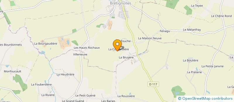 localisation de l'entreprise EXPLOITATION AGRICOLE A RESPONSABILITE LIMITEE DE LA COSNARDIERE à LE HOUSSEAU-BRETIGNOLLES